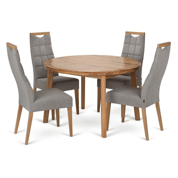 Virtuvės stalas TONDO (100% ĄŽUOLAS)